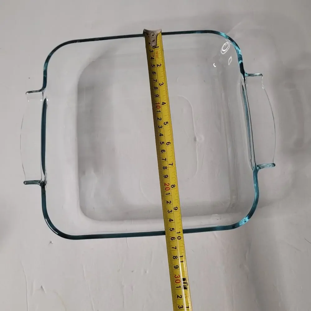 Versatile Heavy Glass Square Baking Dish 10x10 Oven Safe